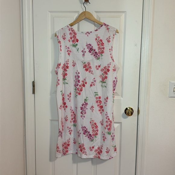 Karen Neuburger Dainty Coquette Sleeveless Nightgown, 1X - Picture 4 of 4